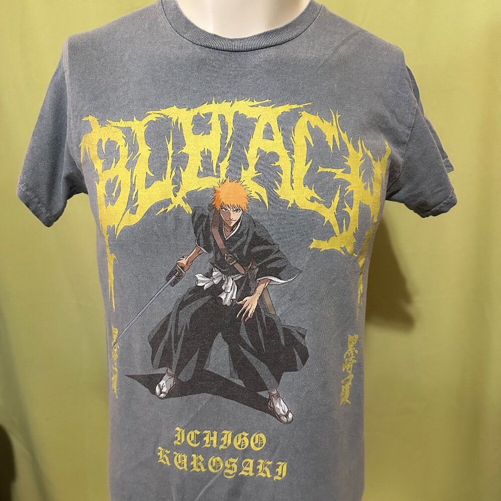 Bleach Ichigo Kurosaki Soul Reaper Men's Blue T Shirt Size Small Ripple Junction